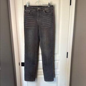 Long Tall Sally Women's Straight Leg Jeans - Gray